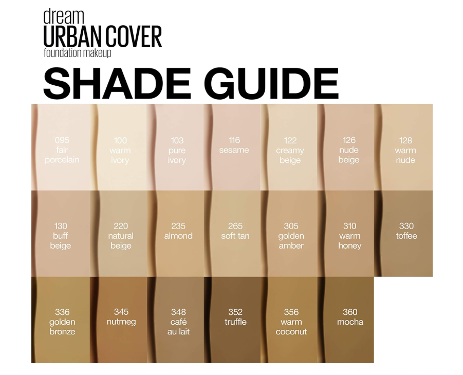 Maybelline Dream Urban Cover All-In-One Protective Foundation SPF 50