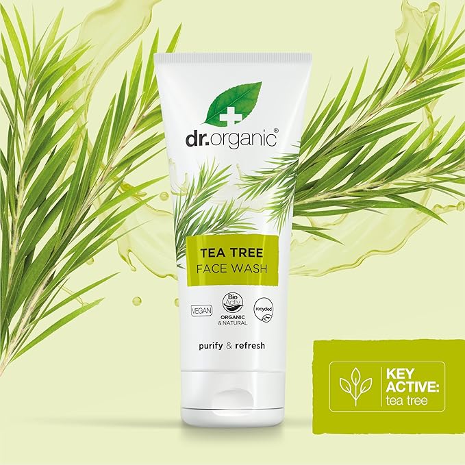 Dr Organic Tea Tree Face Wash 200ml