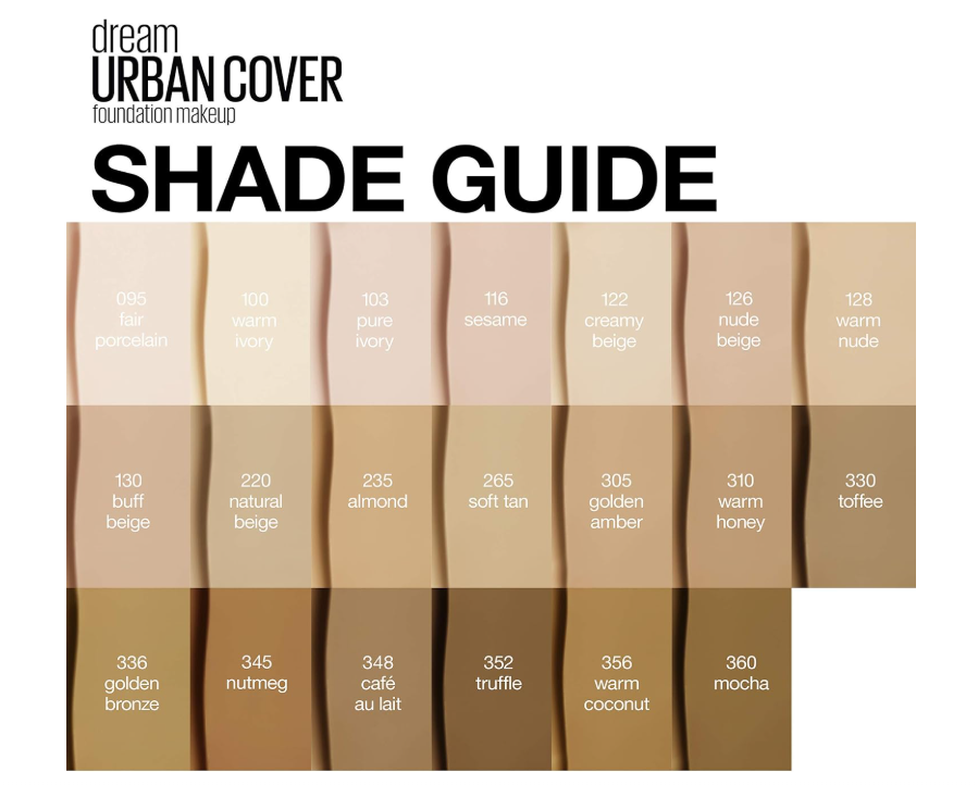 Maybelline Dream Urban Cover All-In-One Protective Foundation SPF 50