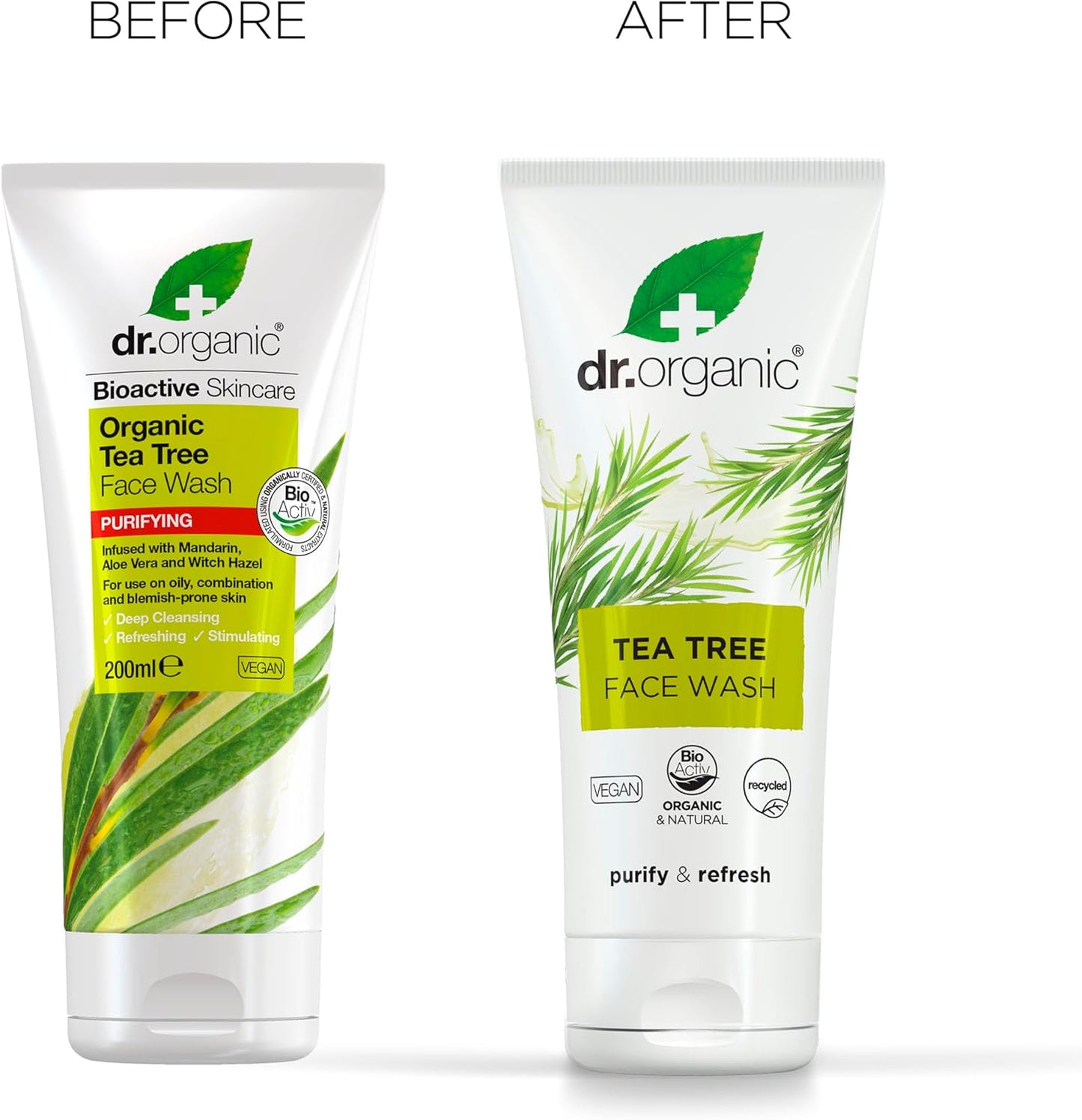 Dr Organic Tea Tree Face Wash 200ml